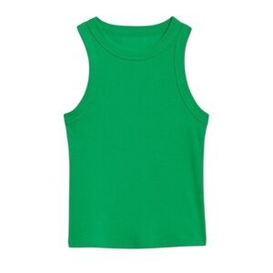 Old Navy Women’s Ribbed Snug Crop Tank Top Size 3X Kelly Green